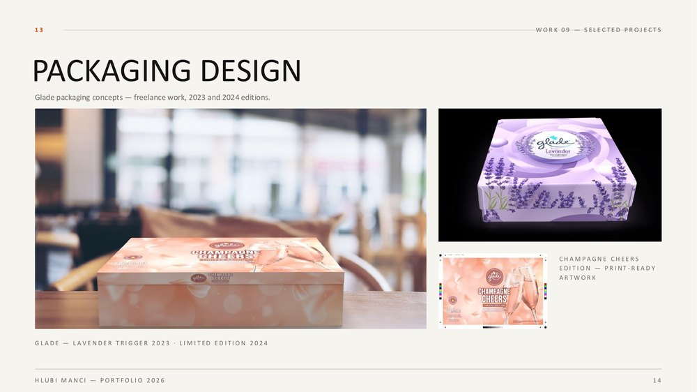 Packaging and identity design